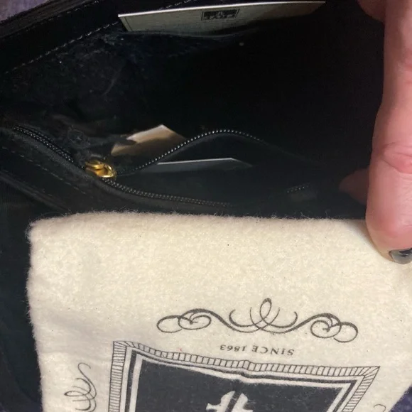 Frye Black Crossbody Bag with Fringe Detailing “RAY” nwt! - Picture 5 of 7